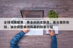 全球市场聚焦：黄金创历史新高，美元强势依旧，油价调整静待风暴的简单介绍