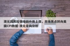 澳元因风险情绪回升而上涨，市场焦点转向美国CPI数据-澳元走向分析